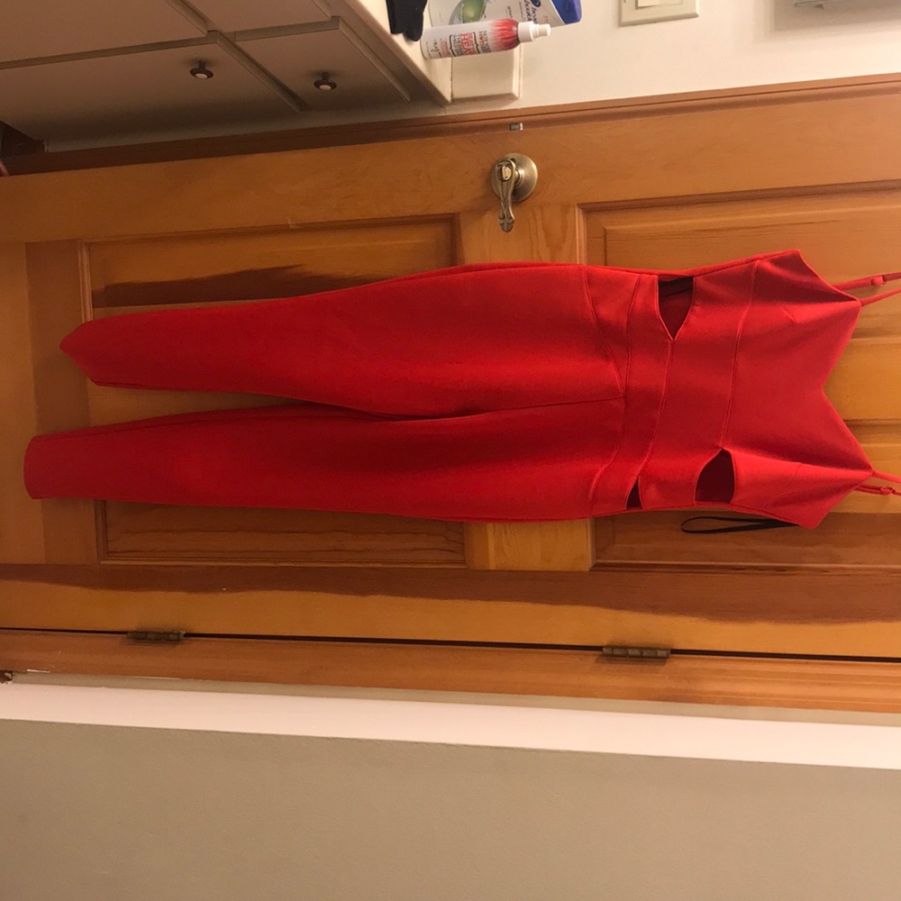 Red Jump suit
